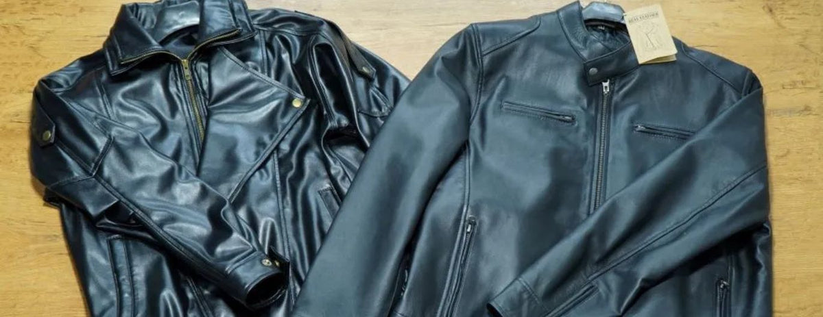 Vestes en cuir d'agneau ou en cuir de vache