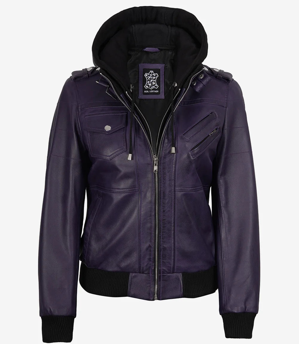 Blouson aviateur en cuir Edinburgh