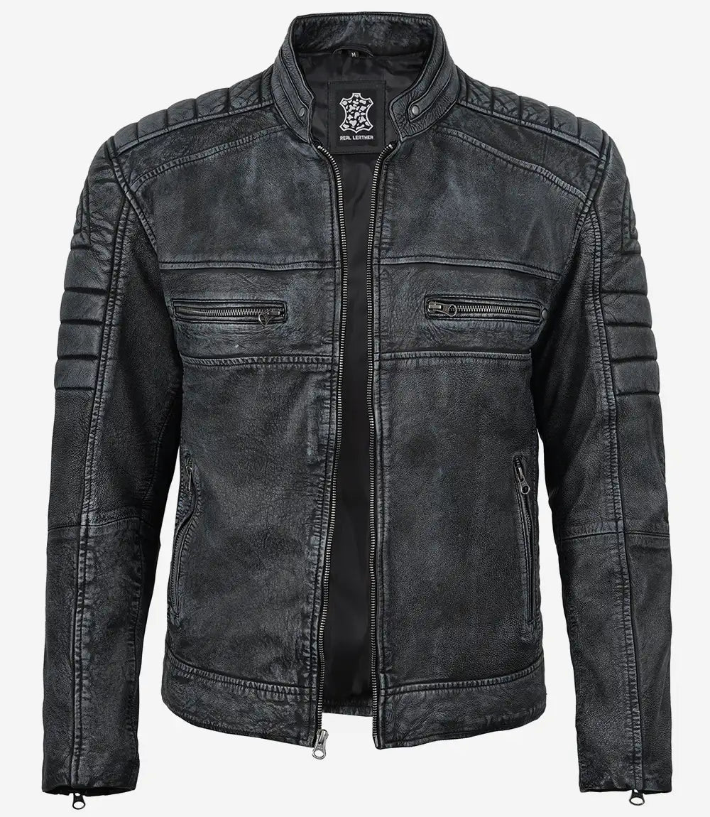 Homme Cuir Veste