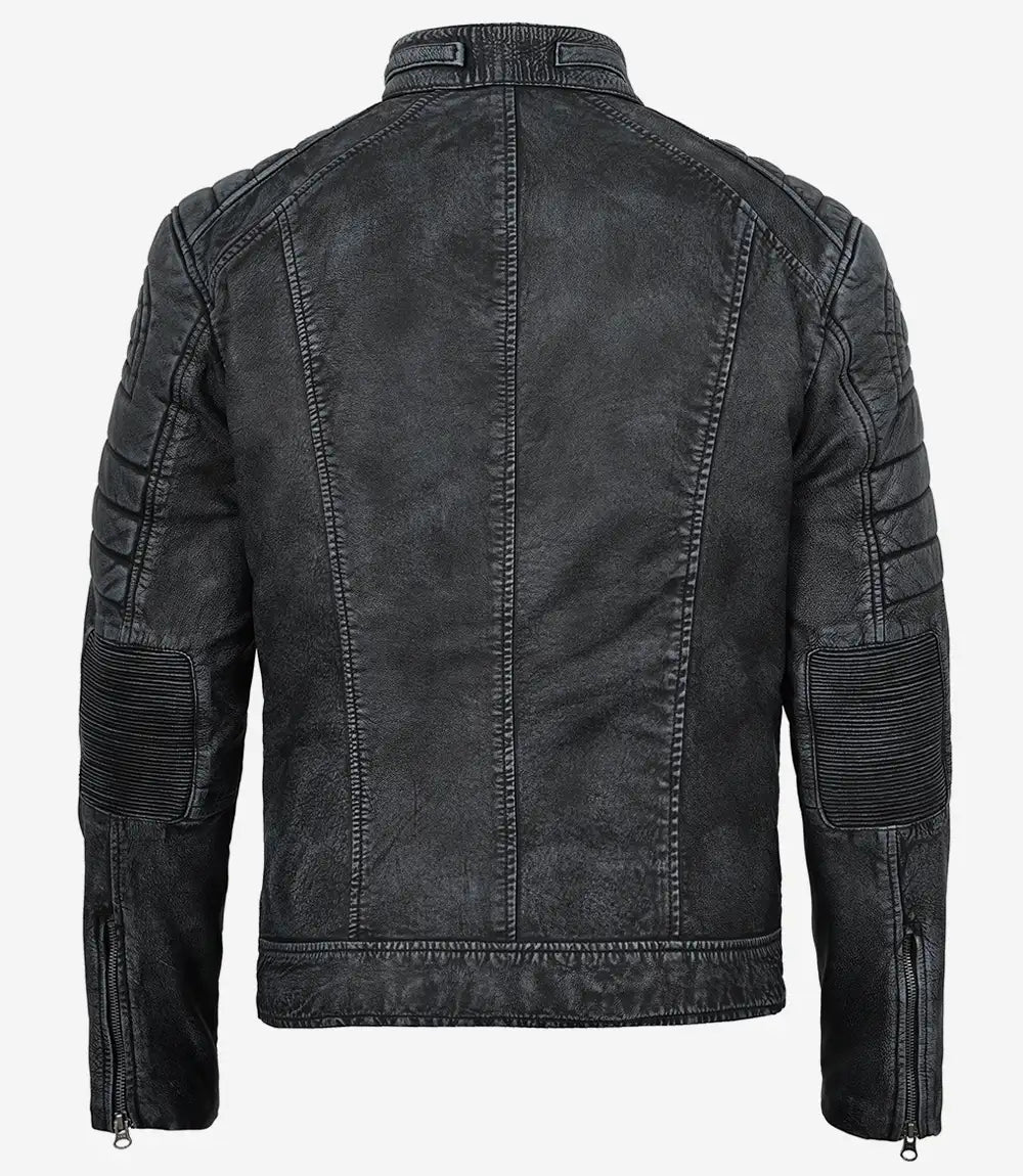 Homme Cafe Racer Cuir Veste