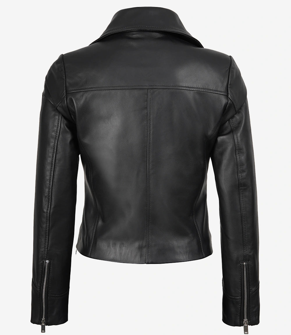 Ninfa Biker Blouson En Cuir Femme