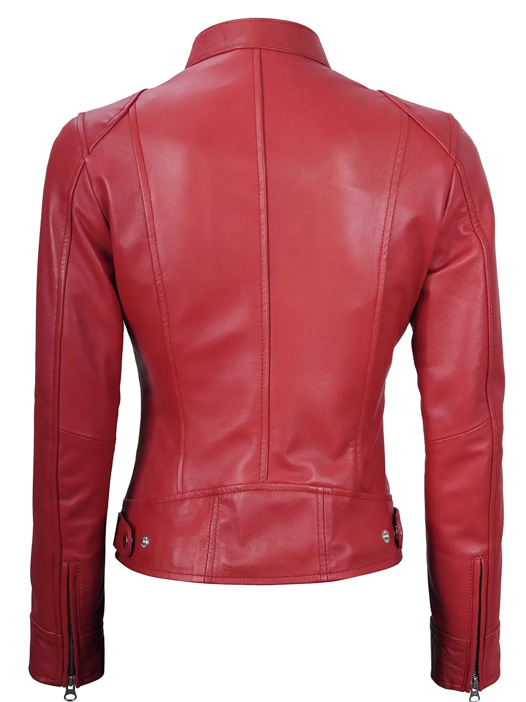 Veste café racer rouge