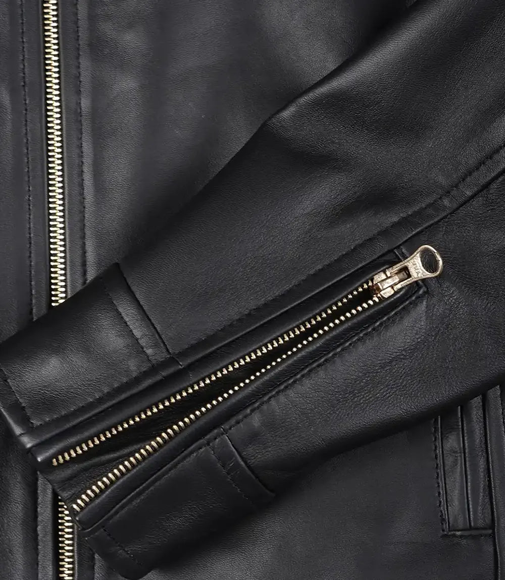 Veste Biker En Cuir