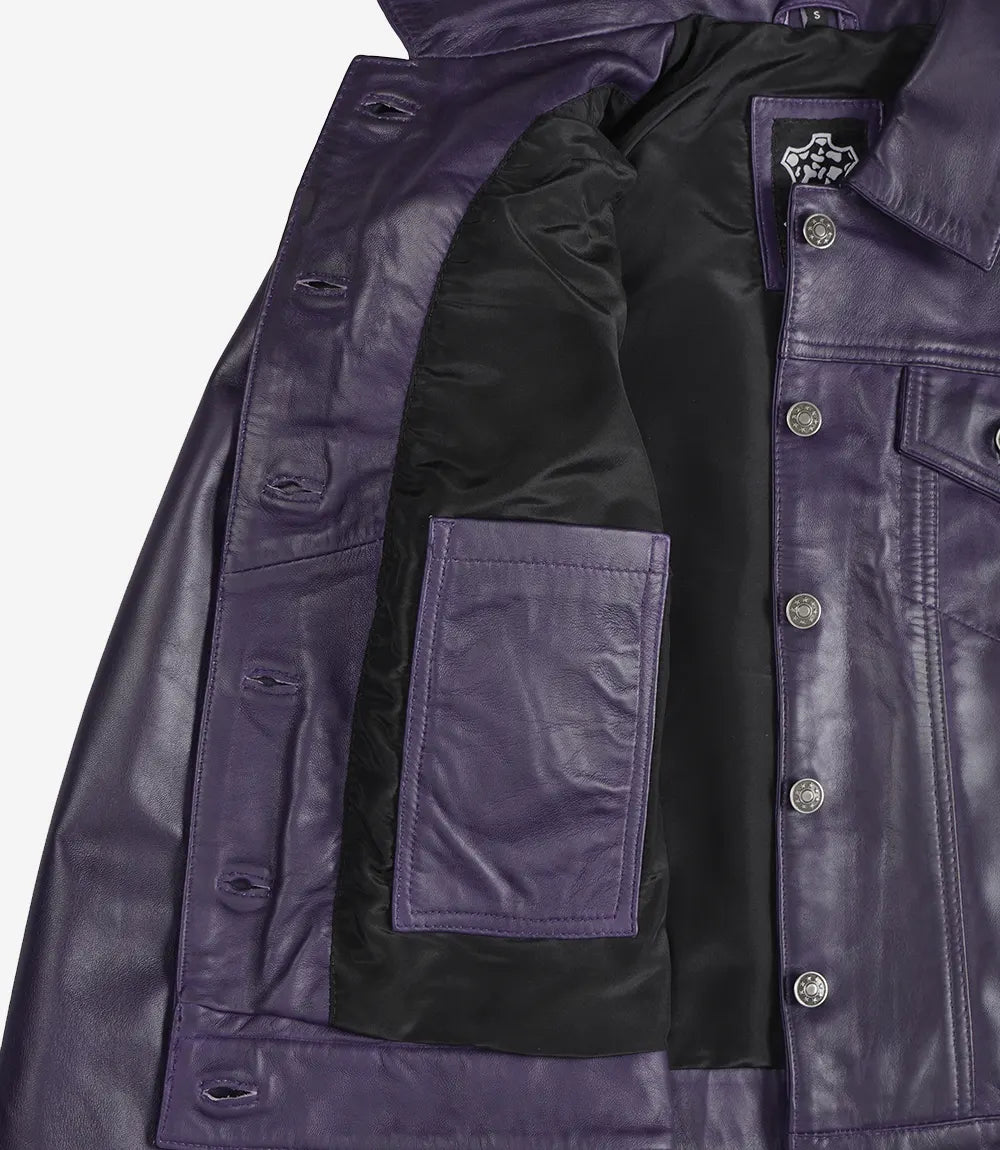 Fernando Veste de camionneur en cuir
