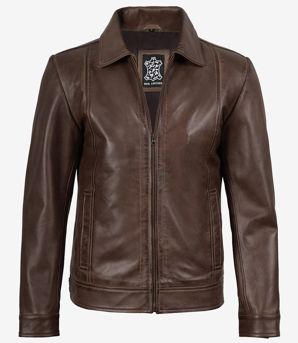 homme Veste en cuir 