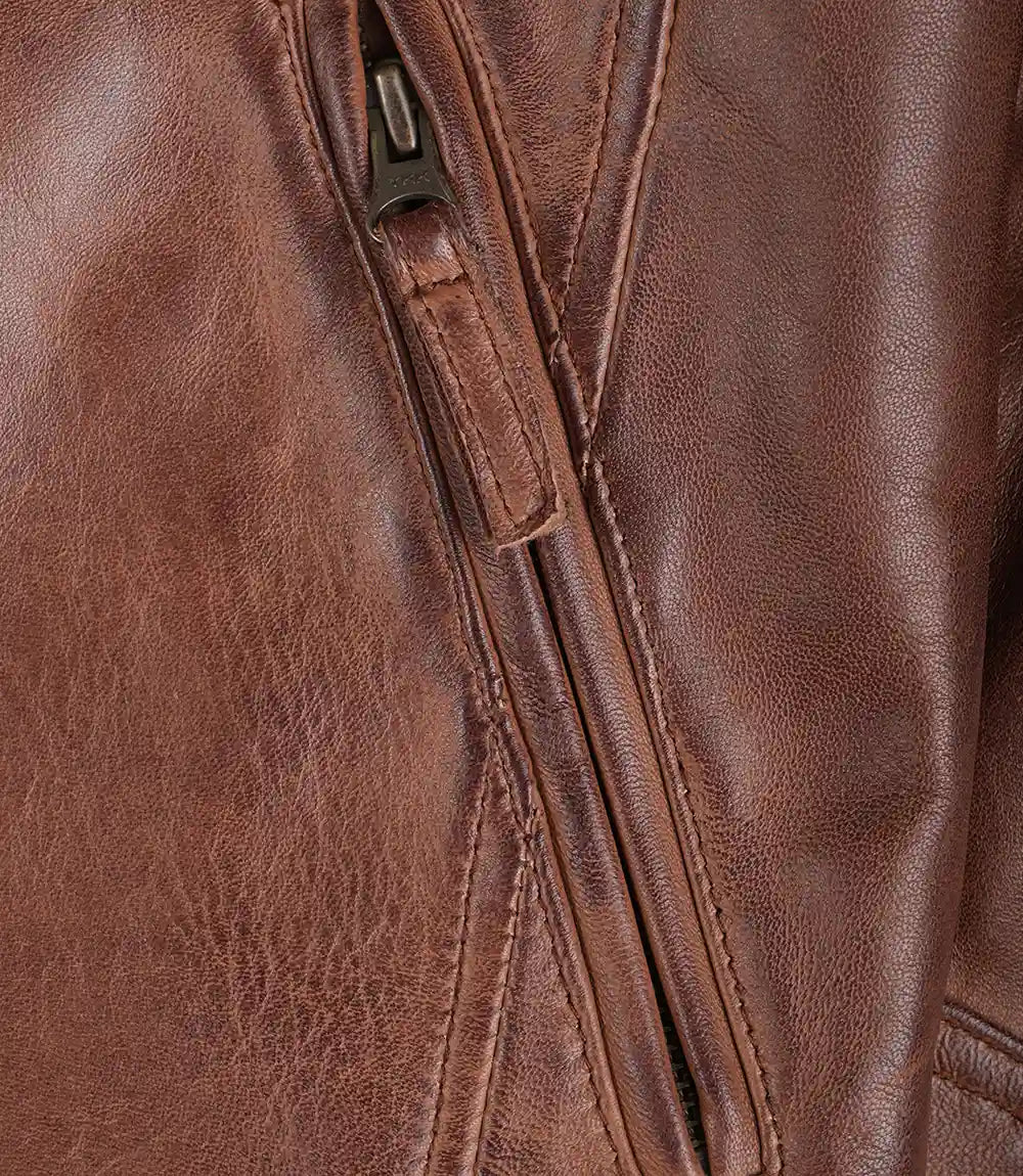 veste en cuir pour homme