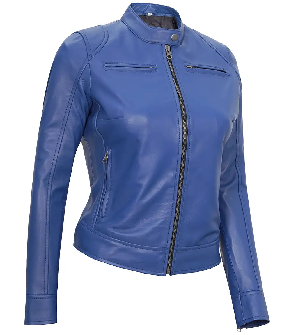 café racer bleu femme